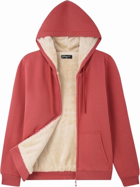 Bumeex Women' Sweatshirt,Sherpa-Lined Hoodie