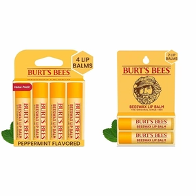 Burt's Bees Lip Balm Gift Set with Beeswax - 4 Tubes 0.15 oz and 2 Tubes 0.15 oz