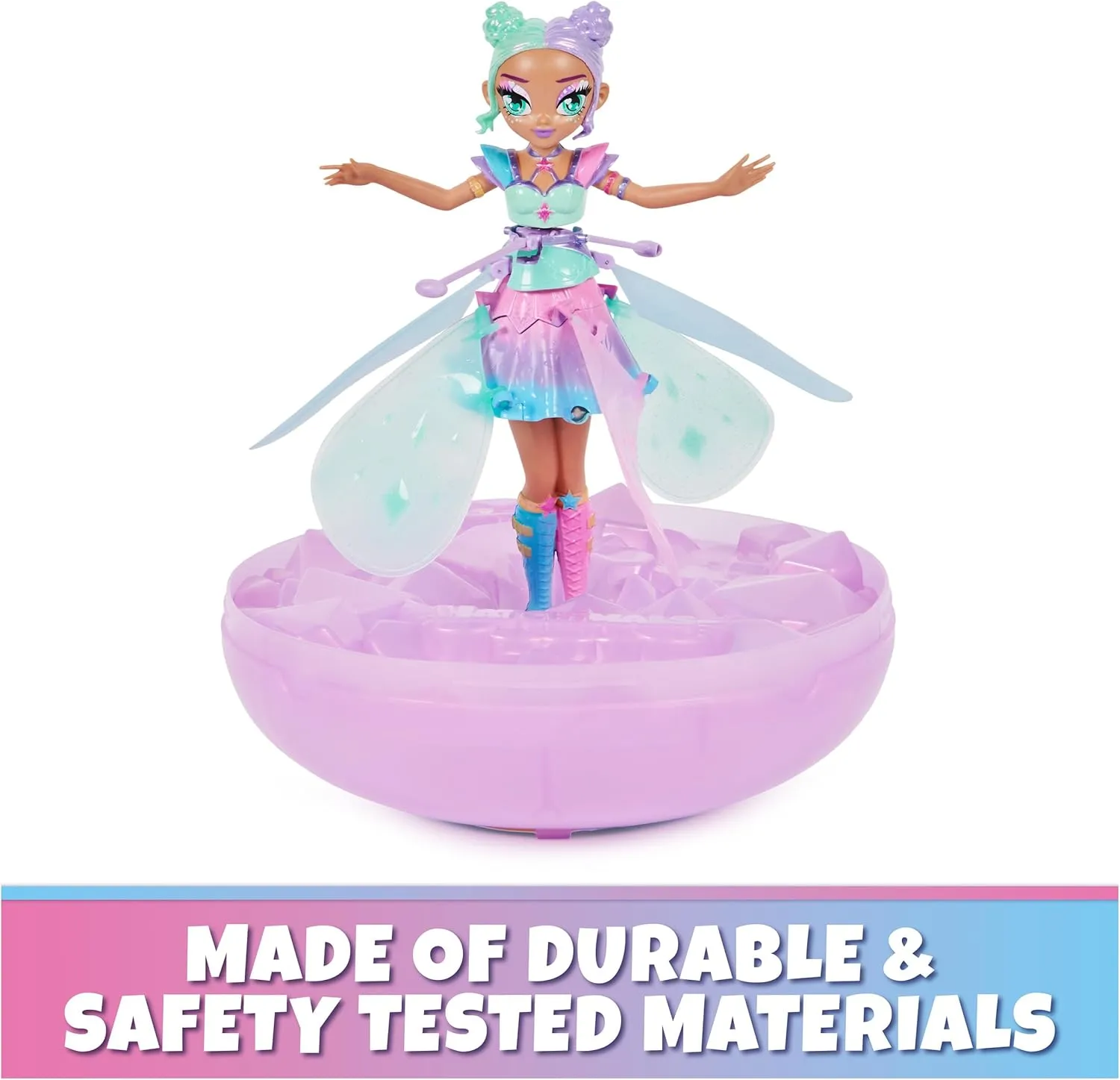 by Hatchimals, Pastel Kawaii Doll Magical Flying Toy with Lights (Packaging May Vary), Kids Toys for Girls and Boys Ages 5 and up