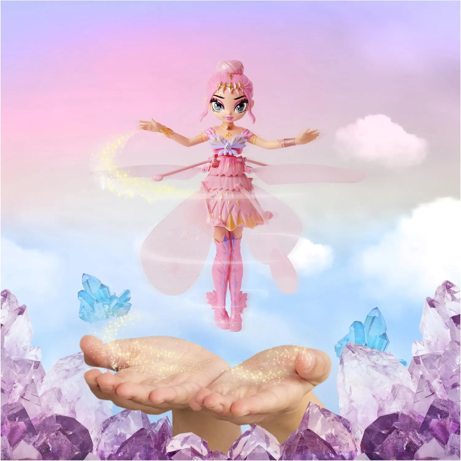 by Hatchimals, Pink Magical Flying Pixie Toy Doll, Girls Gifts, Kids Toys for Girls Ages 6 and up