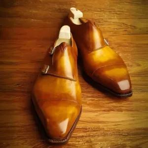 Calfskin Brown Classic Monks