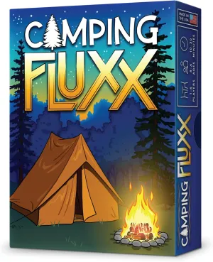 Camping Fluxx Card Game by Looney Labs - Summer Fun, Outdoor Adventure, Perfect for Family Camping Trips and Campfire Nights