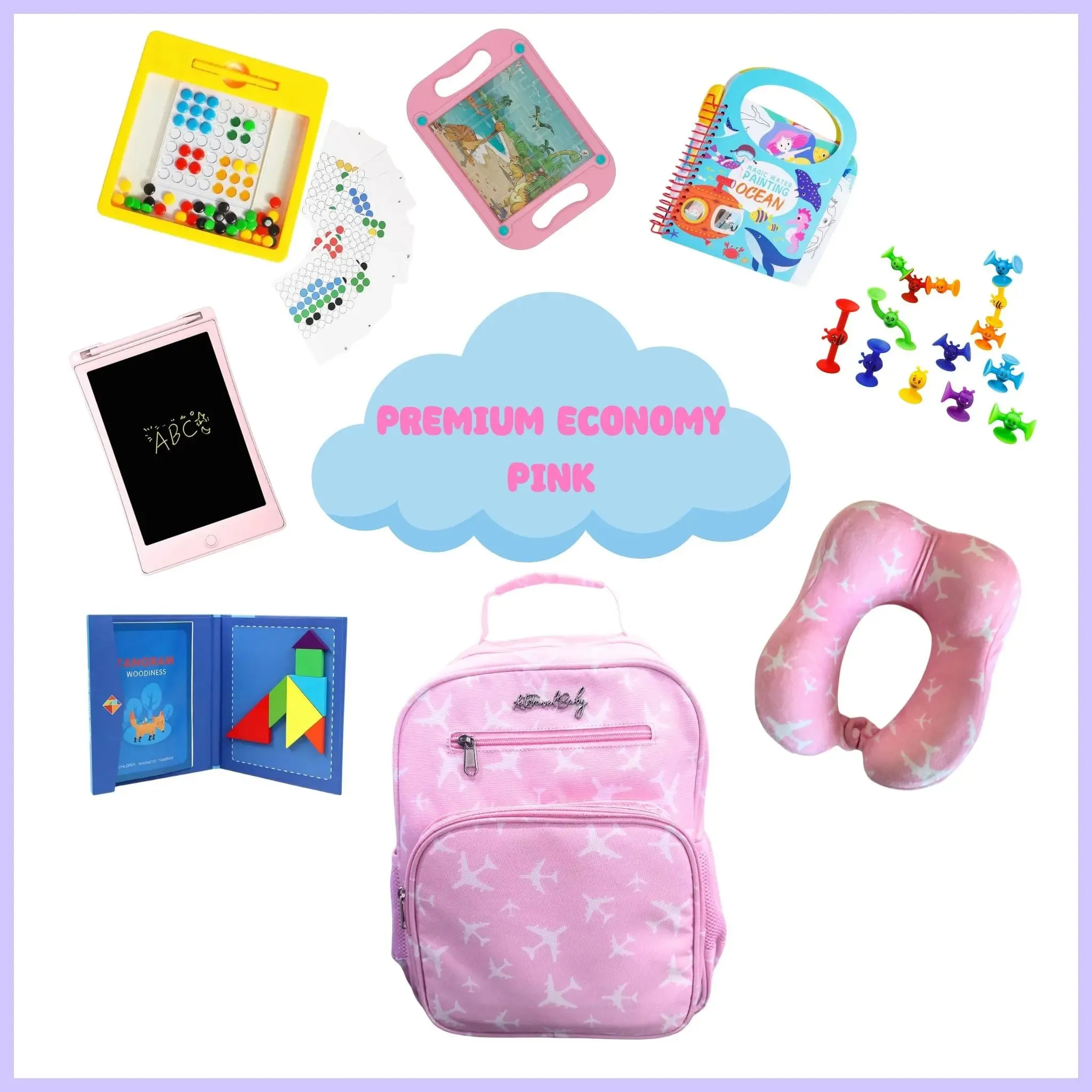 Carry-On Kids Bag | With Travel Activity Toys & Accessories | Ages 3  