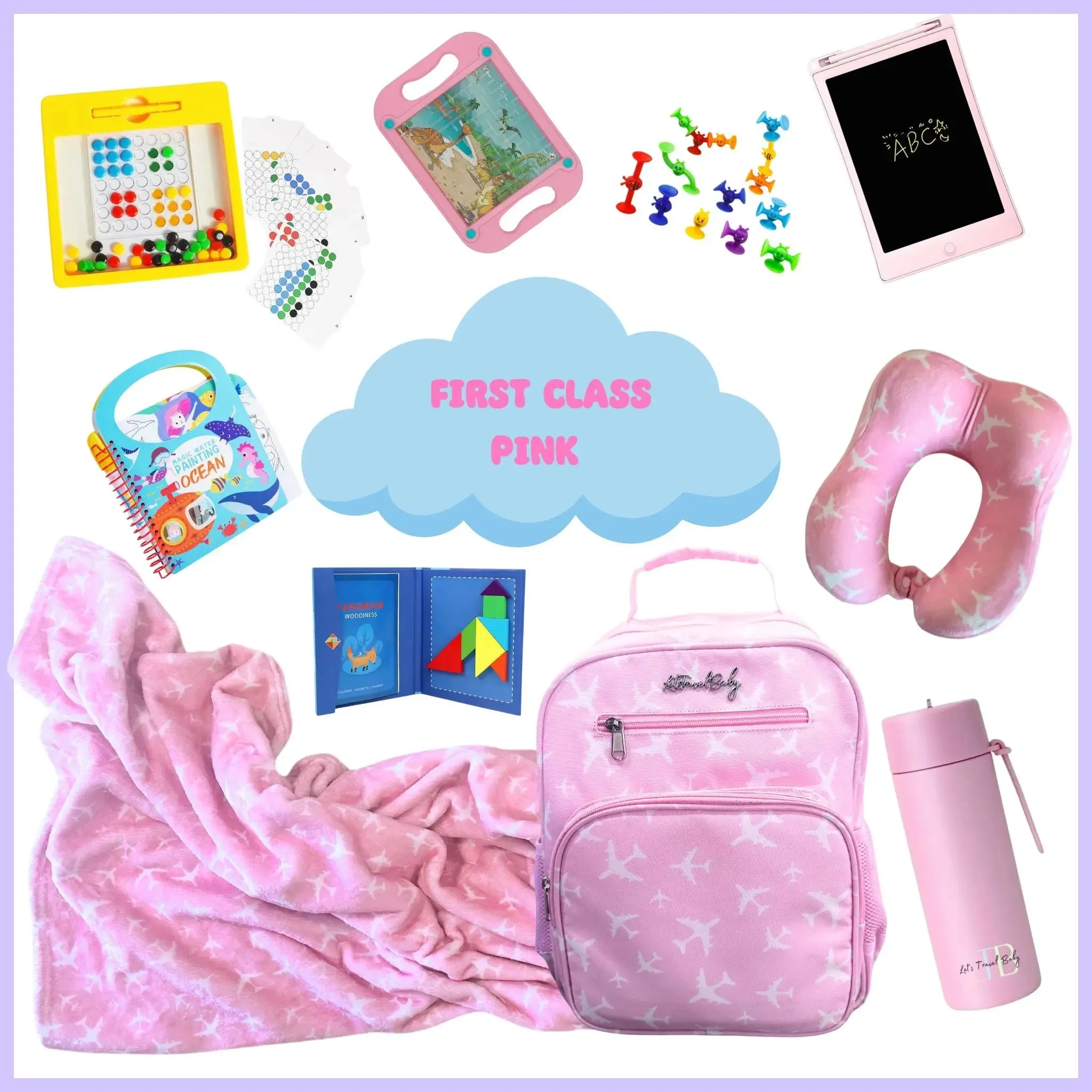Carry-On Kids Bag | With Travel Activity Toys & Accessories | Ages 3  