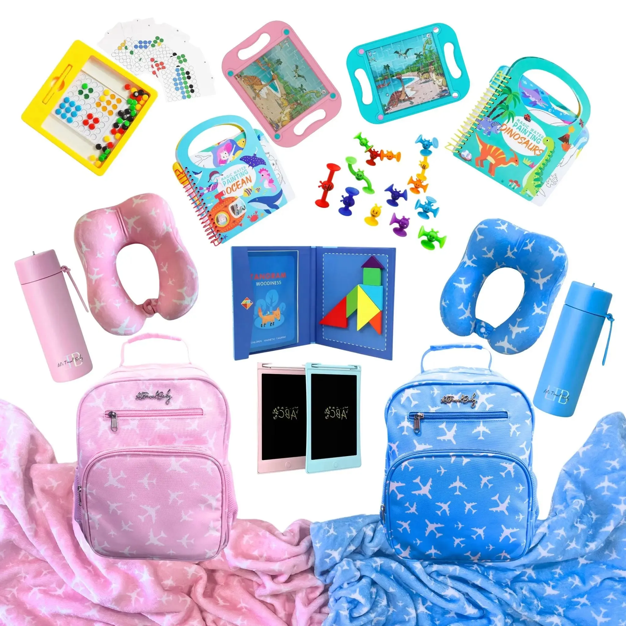 Carry-On Kids Bag | With Travel Activity Toys & Accessories | Ages 3  
