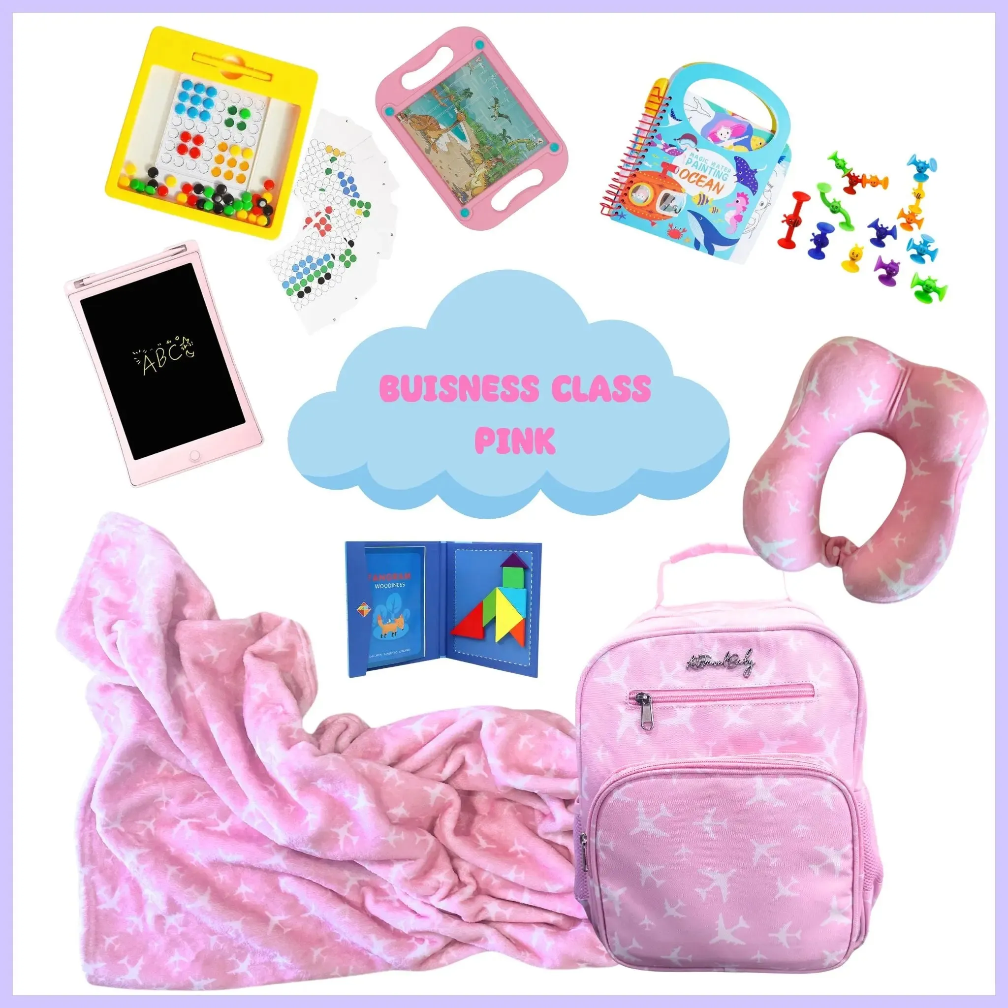 Carry-On Kids Bag | With Travel Activity Toys & Accessories | Ages 3  