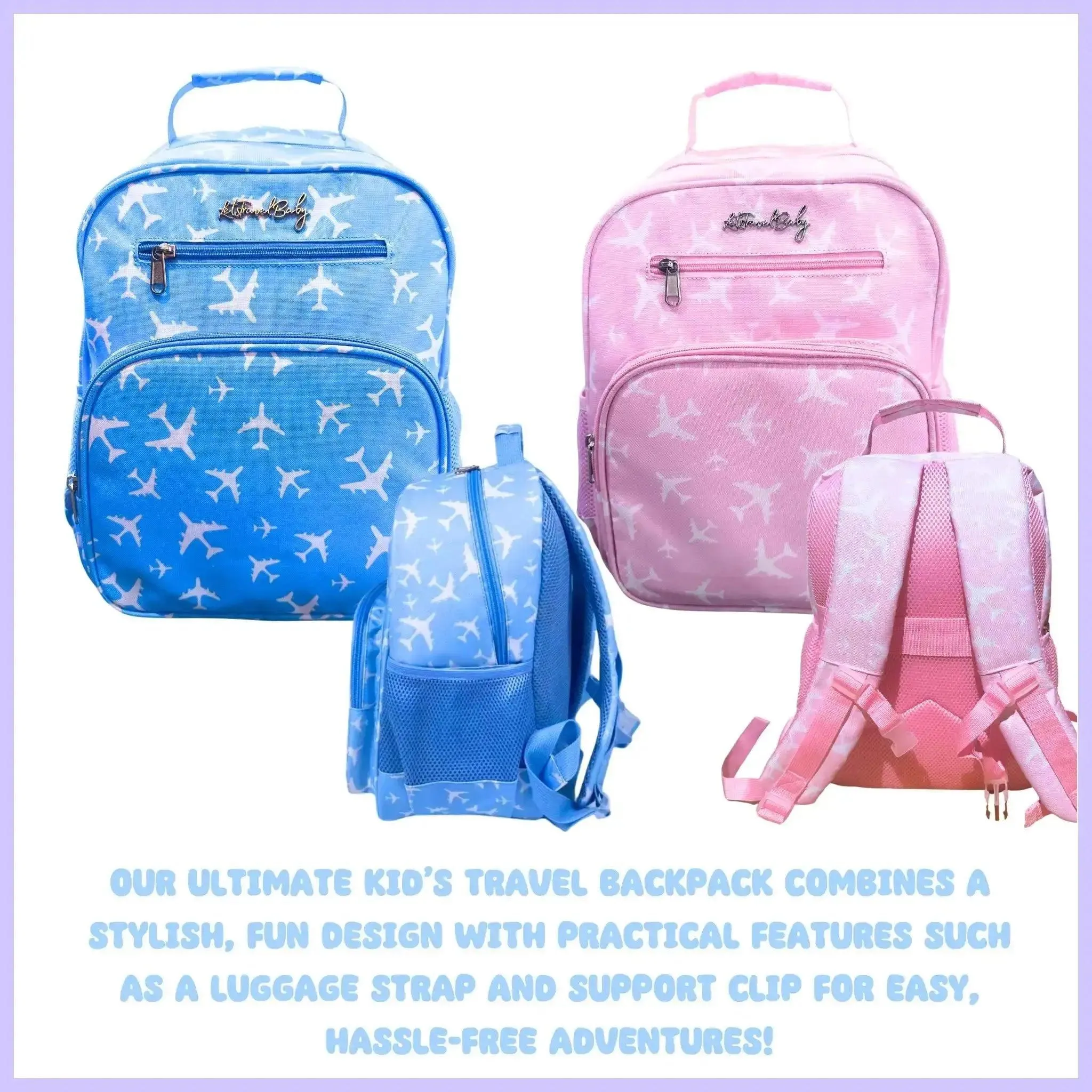 Carry-On Kids Bag | With Travel Activity Toys & Accessories | Ages 3  