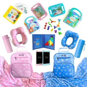 Carry-On Kids Bag | With Travel Activity Toys & Accessories | Ages 3  