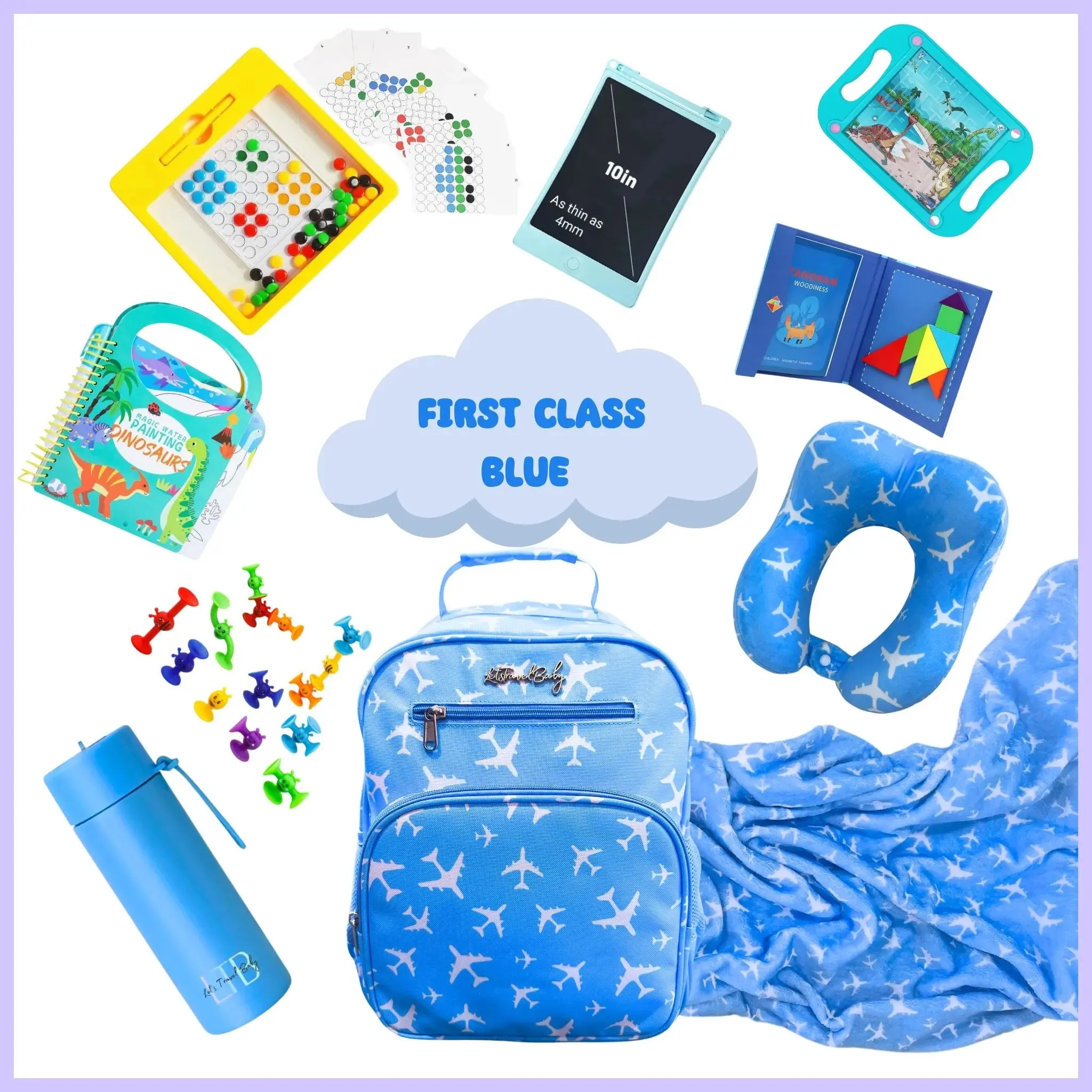 Carry-On Kids Bag | With Travel Activity Toys & Accessories | Ages 3  