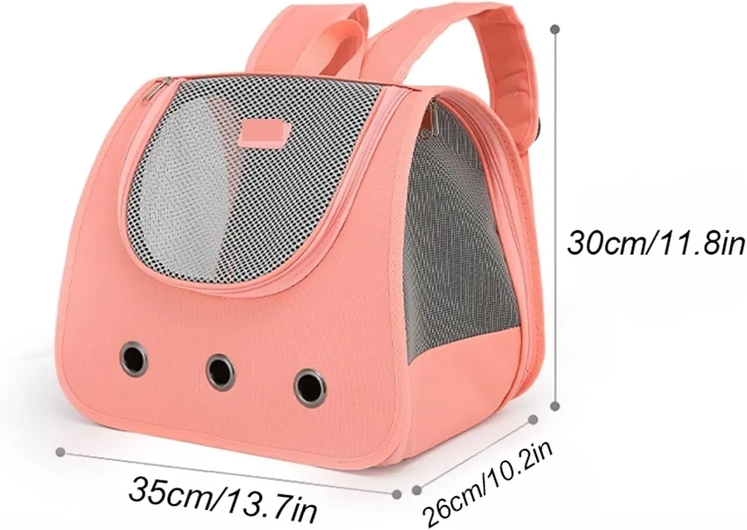Cat Backpack Supplies Portable Breathable Double Shoulder cat Bag Foldable Puppy Backpack Fashionable and Expandable pet Bag(Haze Blue)