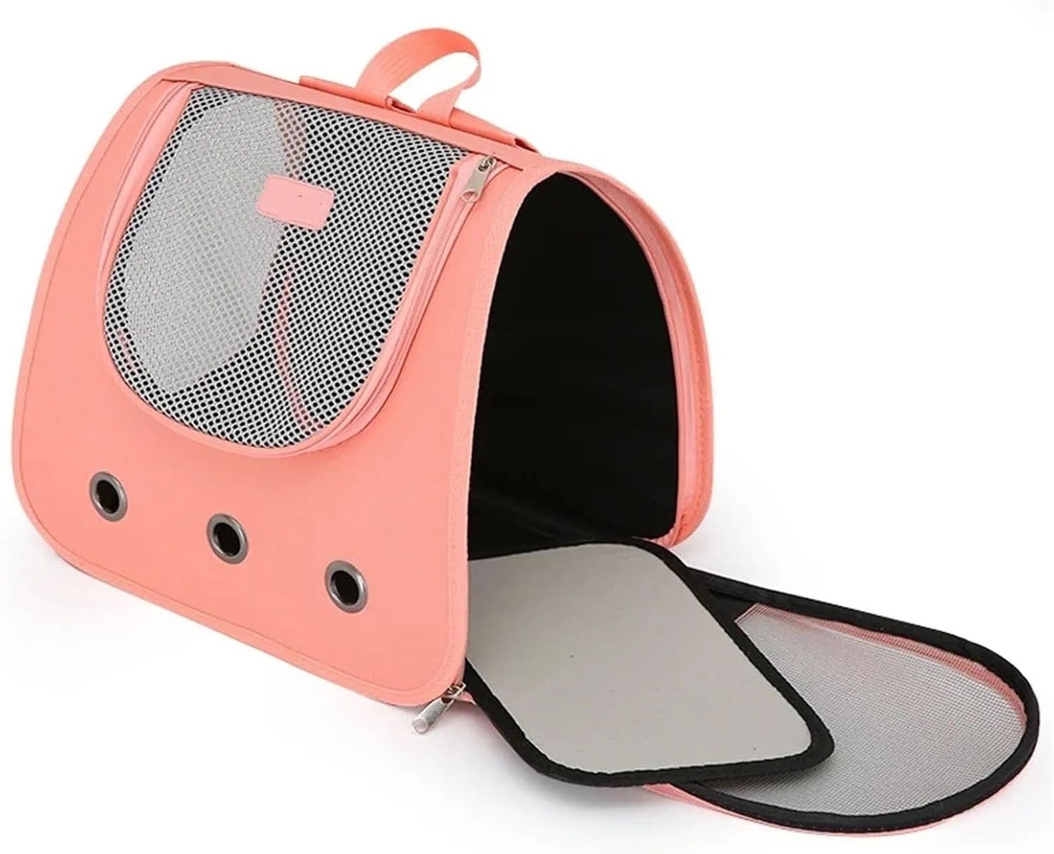 Cat Backpack Supplies Portable Breathable Double Shoulder cat Bag Foldable Puppy Backpack Fashionable and Expandable pet Bag(Haze Blue)