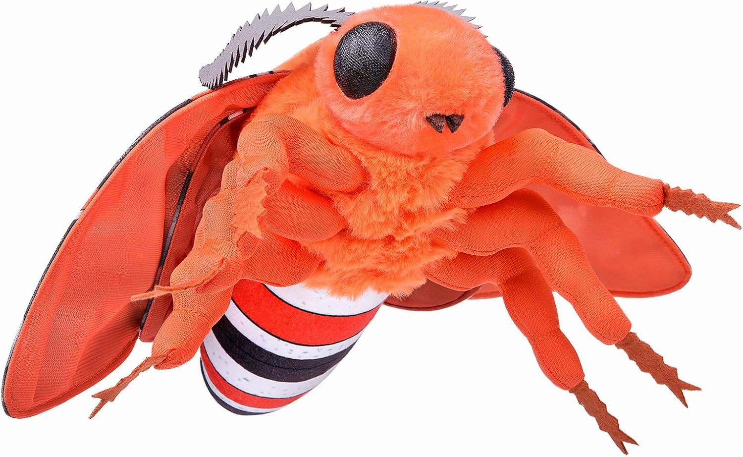 Cecropia Moth Plush Toy, Giant Robin Moth Stuffed Animals 26in, Realistic Soft Big Moth Plushie Model Toy, Unique Plush Gift Collection for Kids
