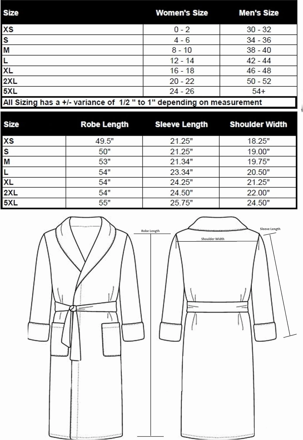 CHADSWORTH & HAIG Microfiber Plush Bath Robe with Minx Lining. Luxury Spa & Hotel Robe for Women & Men
