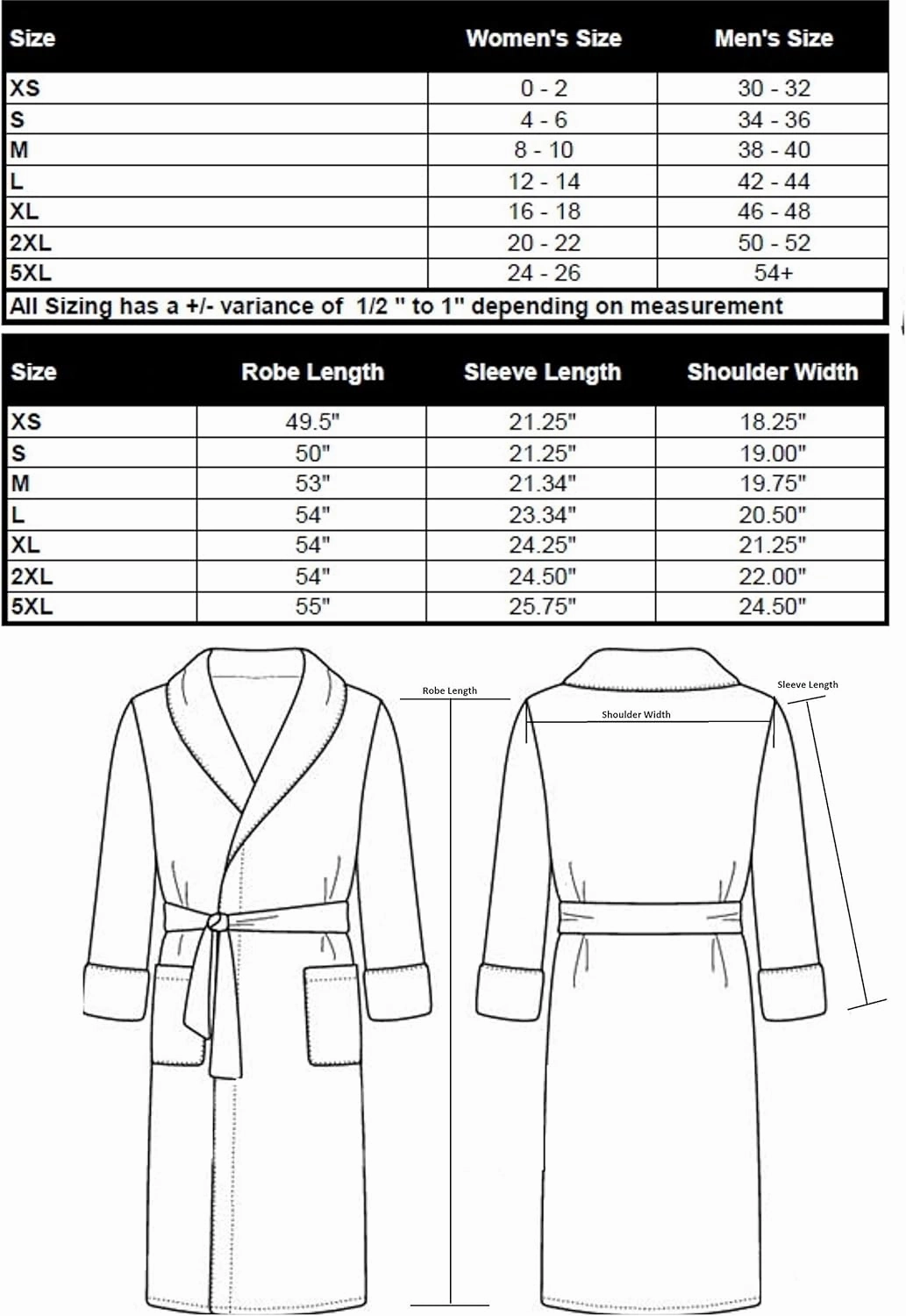 CHADSWORTH & HAIG Microfiber Plush Bath Robe with Minx Lining. Luxury Spa & Hotel Robe for Women & Men