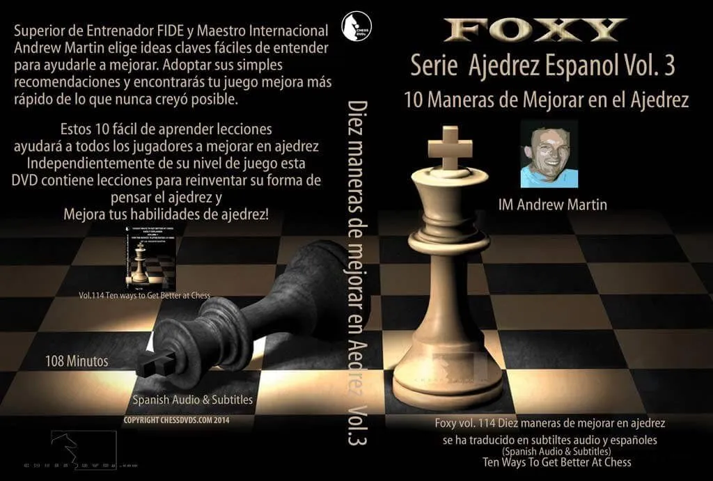 CHESSDVDS.COM in Spanish 114-10 Easy Ways to Get Better at Chess - VOL. 3