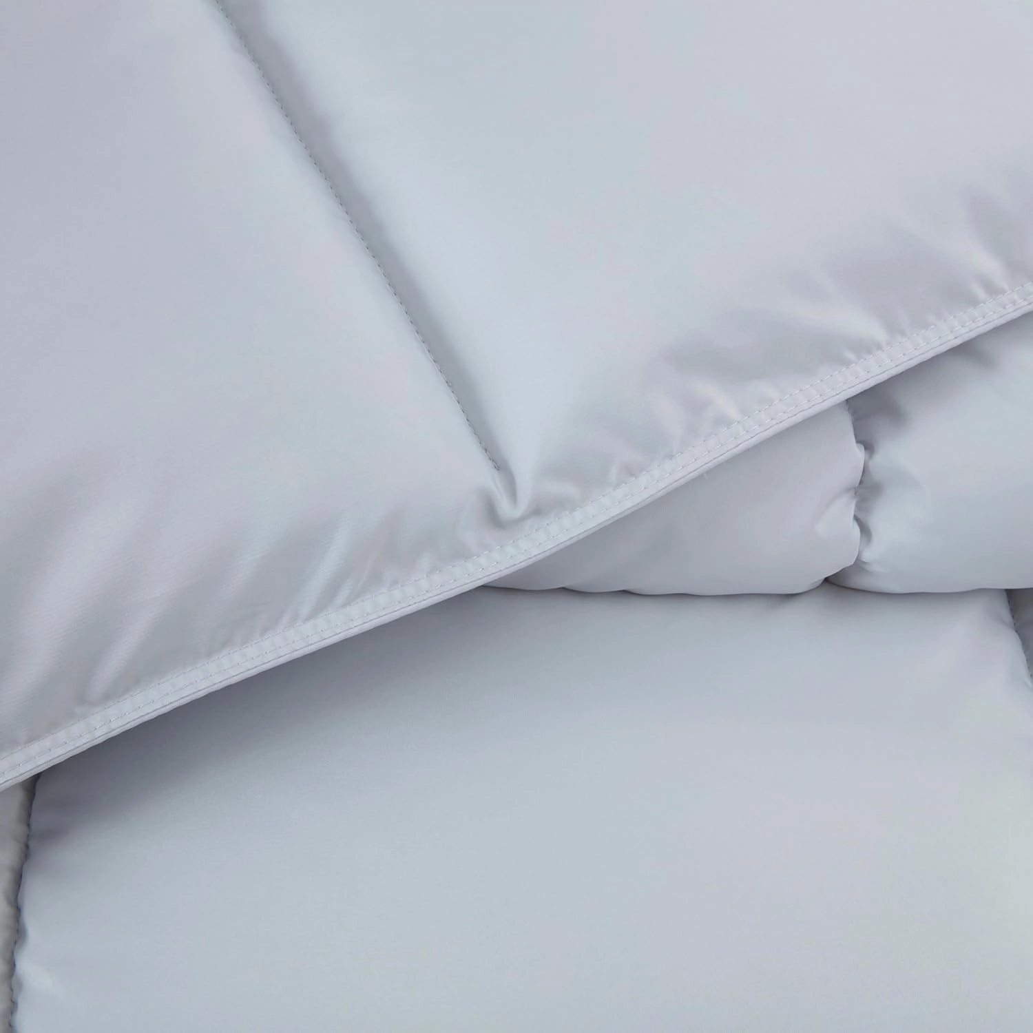 Chezmoi Collection All Season Oversized King Size Down Alternative Comforter - Plush Microfiber Fill - Box Stitch Quilted - Duvet Insert with Corner Tabs (Oversized King, Silver Gray)