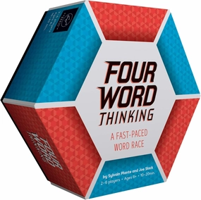 Chronicle Books Four Word Thinking: A Fast-Paced Word Race (Fun Family Word Game, Wordplay Card Game for All Ages), multilcolor