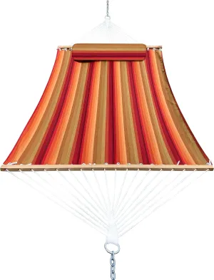 Classic All-Weather Outdoor Hammock with Pillow Sunbrella® Fabric Deluxe Size (Astoria Sunset (#56095-0000))