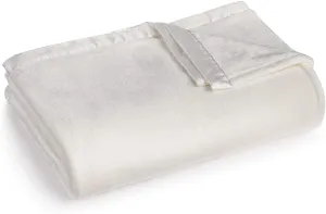 Classic Velvety Plush Full/Queen Blanket ( White )