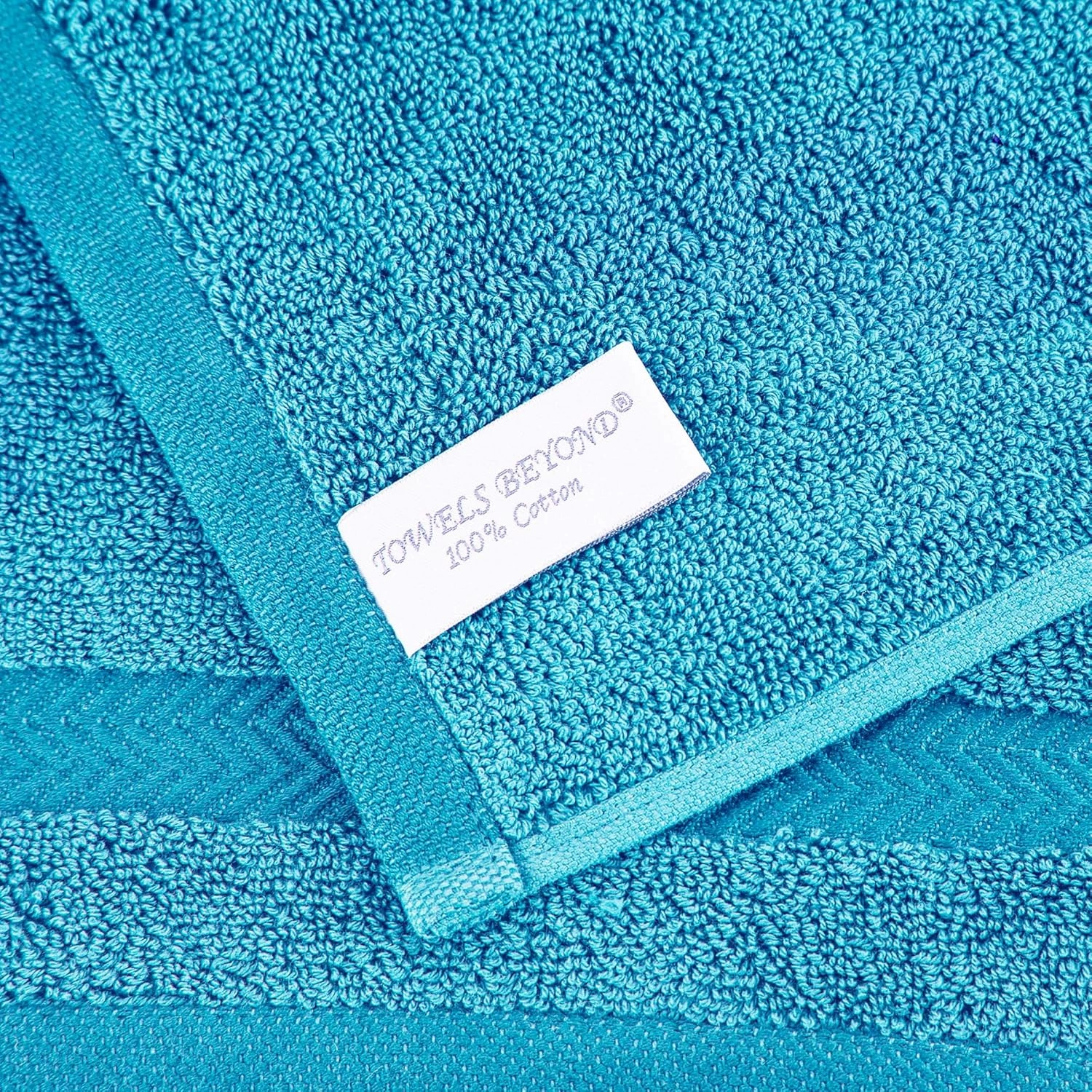 Classic Turkish Towels CTT - Luxury 6 Piece Towel Set, 100% Turkish Cotton, Quick Drying, Highly Absorbent & Comfy, Includes 2 Bath Towels, 2 Hand Towels & 2 Washcloths | (Aqua)