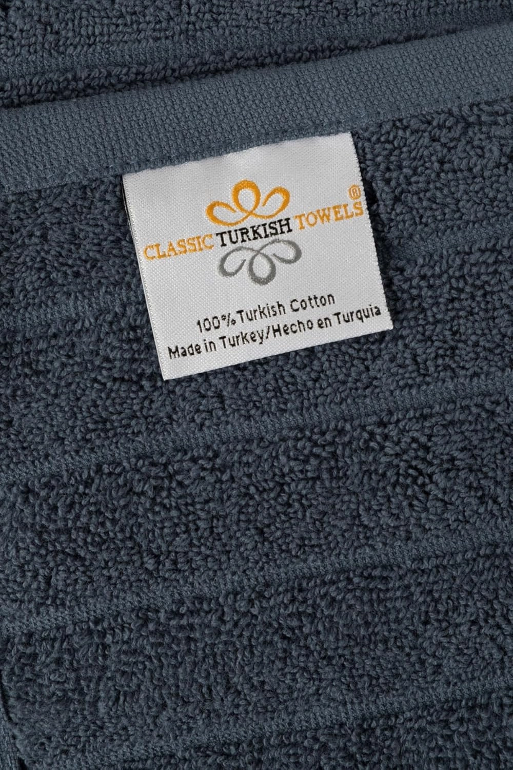 Classic Turkish Towels CTT Luxurious 100% Turkish Cotton Washcloths 6 Pack, Highly Absorbent & Quick Dry, Face Towels Wash Cloths for Hotel, Spa & Gym | 13"x13" (Blue)