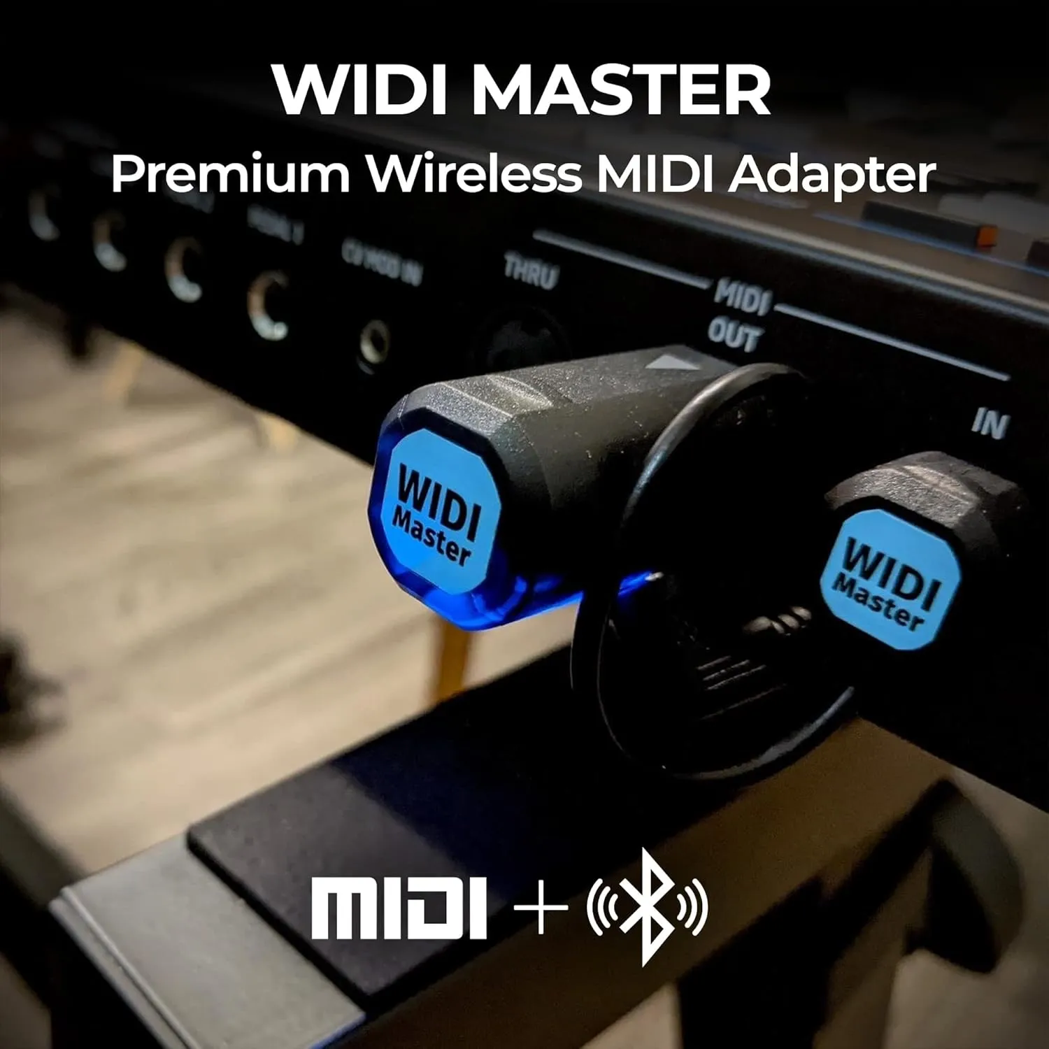CME WIDI Master - Bluetooth (5) MIDI Adapter for 5-PIN DIN MIDI - No Battery, Powered via MIDI Out - Wireless MIDI for Synthesizer EWI Keytar Pedalboard Digital Piano