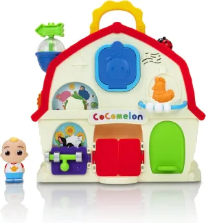 CoComelon JJ’s Musical Barn Playset - 9-inch On-The-Go Barn - JJ Figure - 8 Sensory Features - 3 Song Clips - Toys for Toddlers and Preschoolers