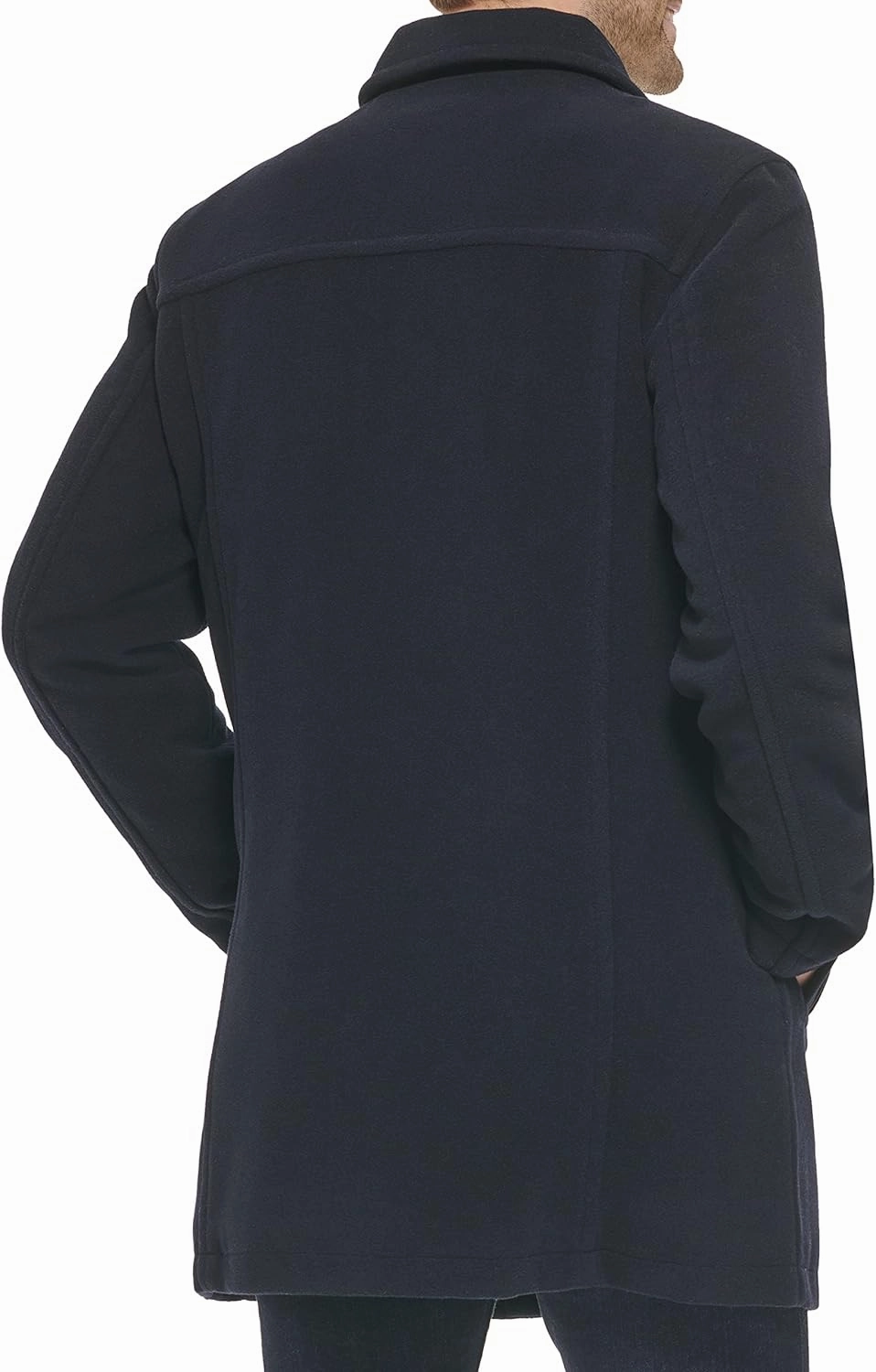 Cole Haan Men's Wool Plush Car Coat