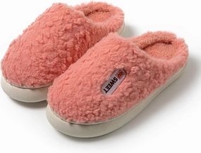 Couples Autumn and Winter Indoor Home Plush Warm Couple Comfortable Soft Soled Plush Cotton Shoes Anti Slip Thick Soled Slippers for Girls and Women Made of Plush