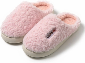 Couples Autumn and Winter Indoor Home Plush Warm Couple Comfortable Soft Soled Plush Cotton Shoes Anti Slip Thick Soled Slippers for Girls and Women Made of Plush