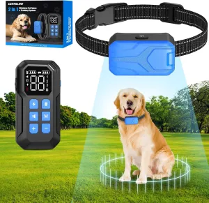 CPPSLEE Wireless Fence for Dogs, Electric Dog Fence, Wireless Dog Fence, Electric Fence for Dogs, 2 in 1 Wireless Dog Fence System and with Waterproof Dog Training Collar