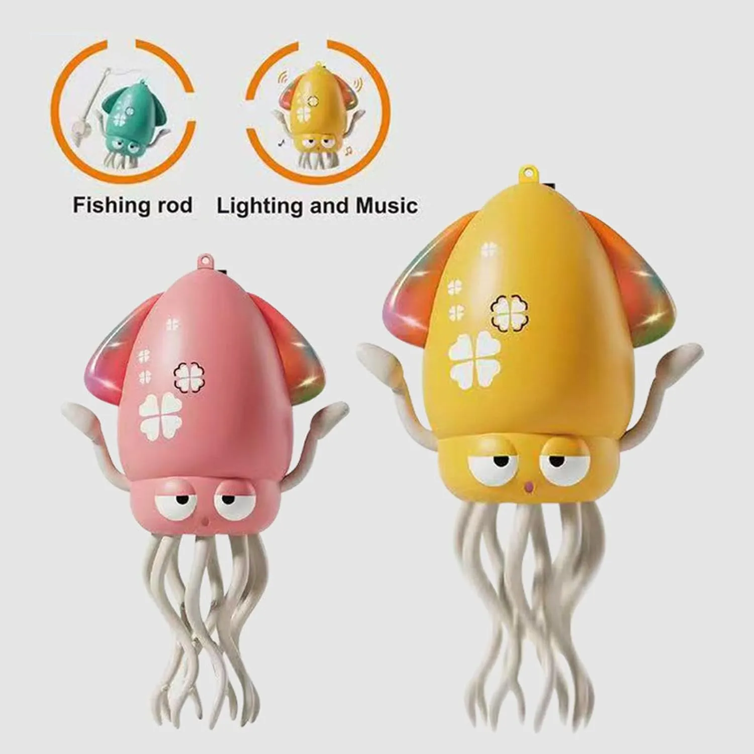 Crawling Octopus Toy, Smart Tentacle Explorer, Electronic Tummy Time Electric Octopus Toy, Magic Magical Dancing Squid Toys, Wiggly Wonder Octopus, Auto-Avoid Music Dancing (Green-Set)