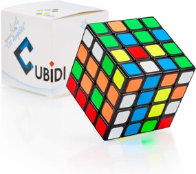 CUBIDI® Original Magic Cube 4x4 - Challenging Brain Teaser Fidget Toy for Beginners and Advanced Players - Fast Speed Cube Optimized for Smooth Spinning