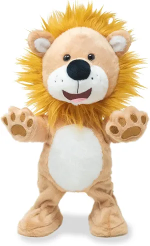 Cuddle Barn Let Loose Lenny - Animated Musical Groovy Stuffed Lion Animal Plush Toy Dances to Lively Song Shout, 14 Inches
