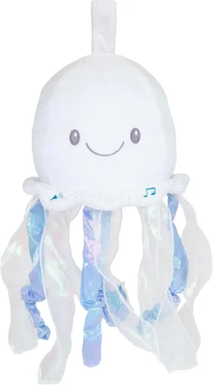 Cuddle Barn - LullaBabies Glimmer The Jellyfish Animated Musical Stuffed Animal Fish Plush Toy for Babies with Night Light Glow, Volume Control, 12 inches
