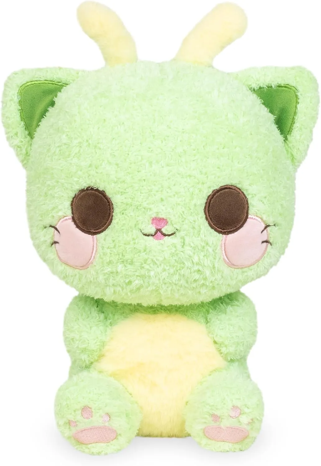 Cuddle Barn PlushGoals - Flutter The Fuzzy Cat-tipillar | Cute Kawaii Soft Plush Caterpillar Cat Cuddly Bug, 10 inches