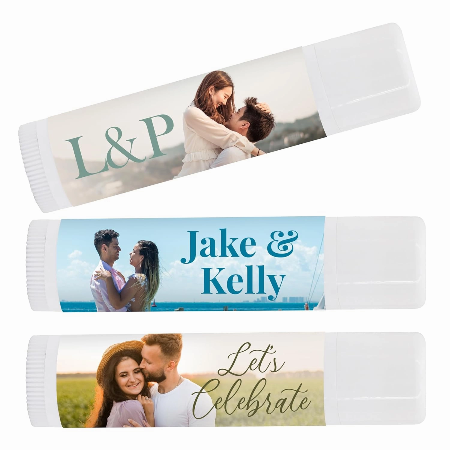 Custom Lip Balm for Wedding Favors, Baby Showers, Party Favors - Personalized Lip Balm (Set of 24)