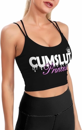 Daddys Lil Fuck Toy Sports Bras for Women Yoga Fitness, Padded Comfortable Sleeping Bra Funny Gifts for Wife Girlfriend