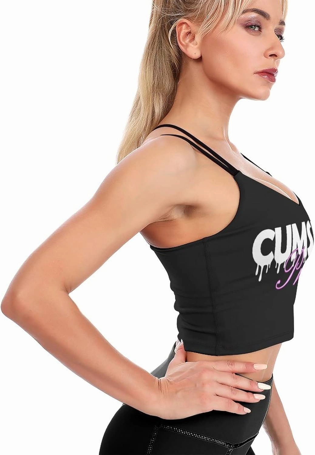 Daddys Lil Fuck Toy Sports Bras for Women Yoga Fitness, Padded Comfortable Sleeping Bra Funny Gifts for Wife Girlfriend