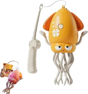 Dancing Octopus Toy, Electric Dancing Octopus Toy with LED & Music, Crawling Dancing Automatic Obstacle Sensor Toys for Indoor Cat Dog (Yellow)