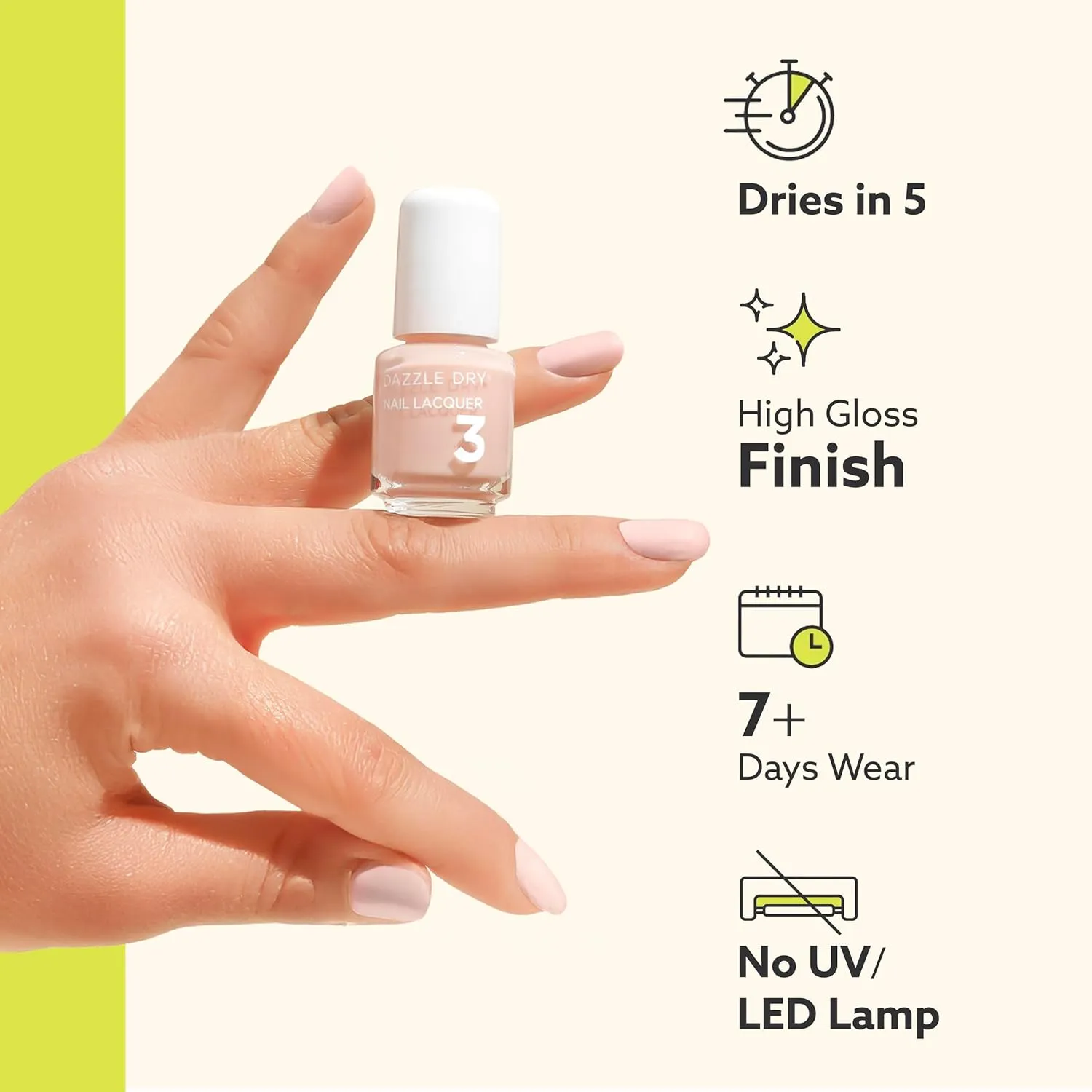 Dazzle Dry Mini Kit 4 Step System - Forbidden Passion, a sexy near-black raisin purple. Full coverage cream. (5 Piece Kit / 5 Manicures)