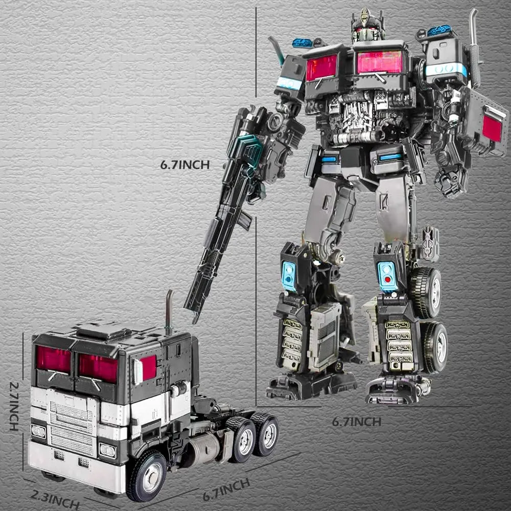 Deformation Action Figure Toy, Portable Car Model Alloy Deformed Robot Toy Gift for Kids Boys and Girls (7.08 inches)