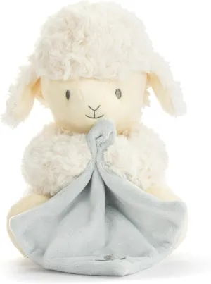 DEMDACO Tender Blessings Musical Lamb 8.5 x 6 Inch Polyester Soft Cuddly Plush Toy Stuffed Animal, Curly White, Plays Jesus Loves Me