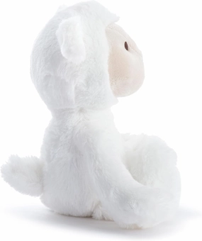 DEMDACO Tinies 5 Inch Ultra Soft Polyester Cuddly Huggable Friend Stuffed Animal Plush, Classic White, Lamb
