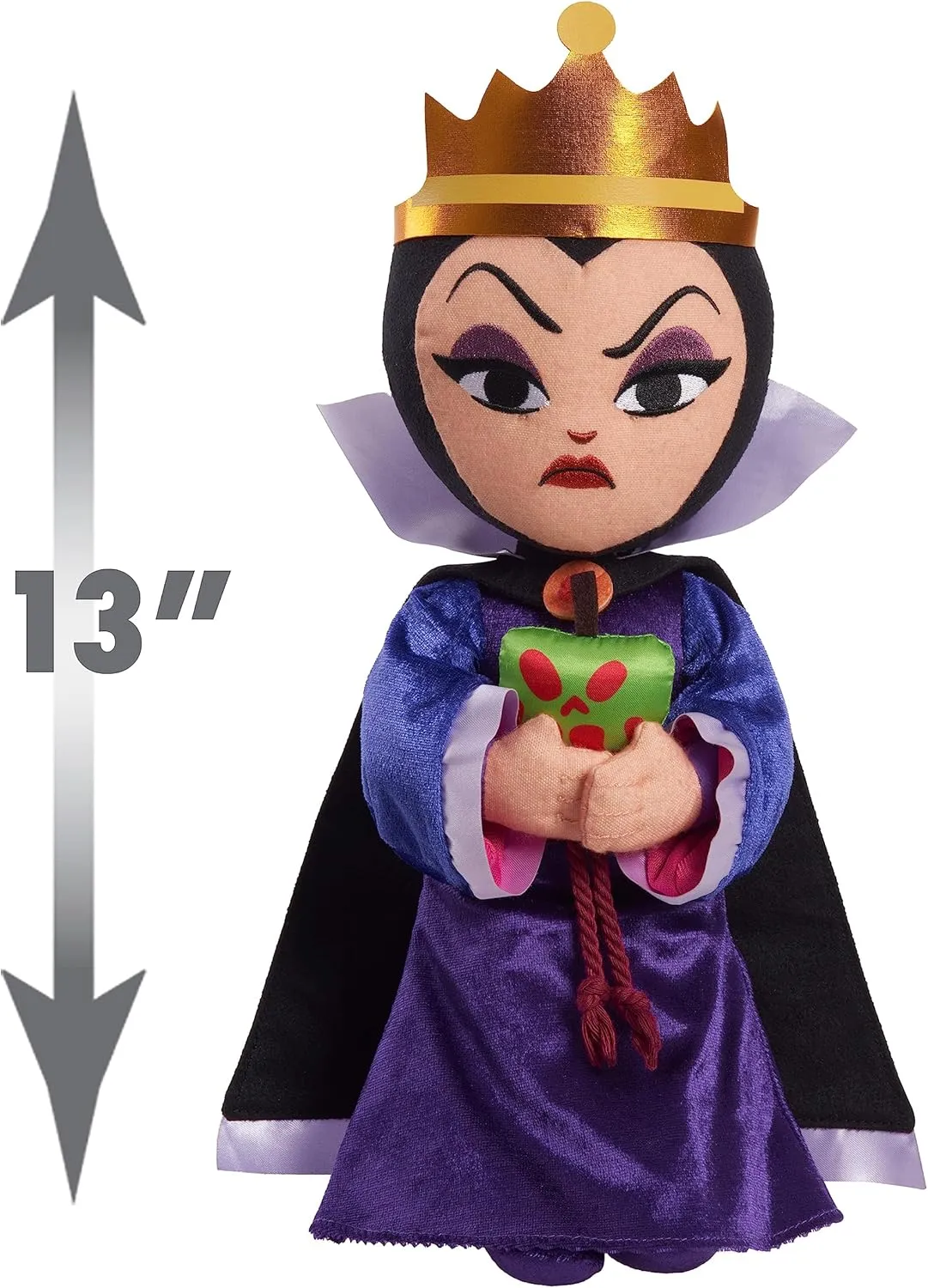 Disney Villains Collection: Evil Queen Plush, 13-inch Collectible Plush Doll, Kids Toys for Ages 3 Up, Amazon Exclusive by Just Play
