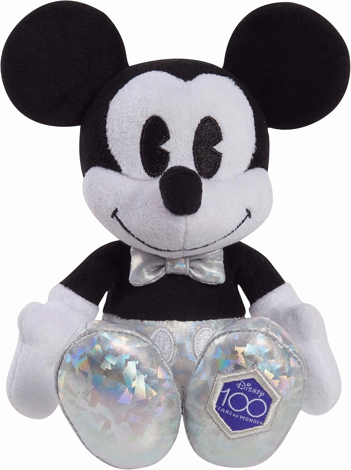 Disney100 Years of Wonder Mickey Mouse Small Plush Stuffed Animal, Kids Toys for Ages 2 Up by Just Play