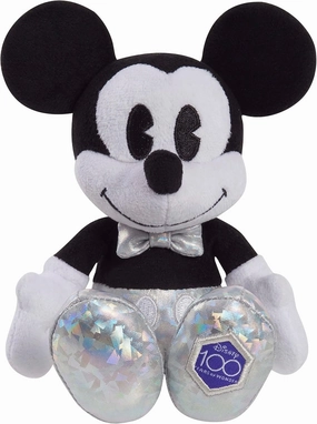 Disney100 Years of Wonder Mickey Mouse Small Plush Stuffed Animal, Kids Toys for Ages 2 Up by Just Play