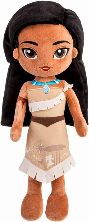 Disney Store Official Princess Plush Doll, Pocahontas, Medium 14 Inches, Soft Plushy with Embroidered Features, Princess Toys for Girls, Disney Dolls, Stuffed Animals for Girls