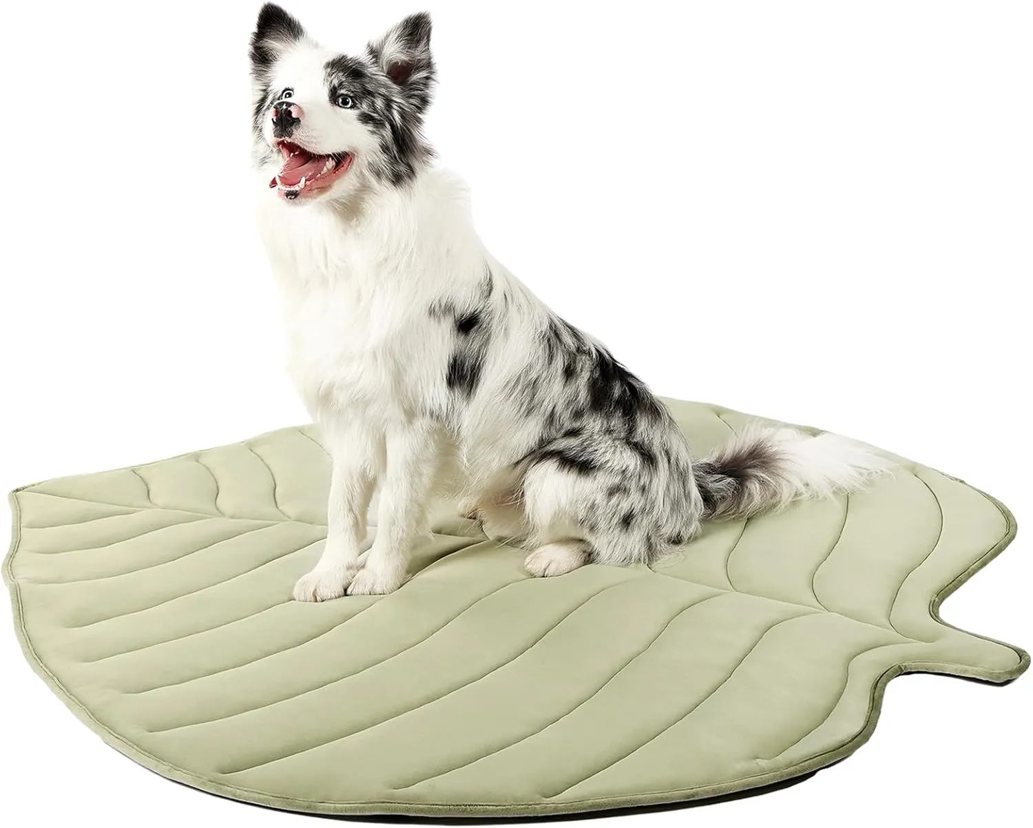 Dog Cooling Mat - Large Leaf Shaped, Washable, Non-Slip, Summer Pad for Dogs and Cats, Durable Cotton, Lightweight