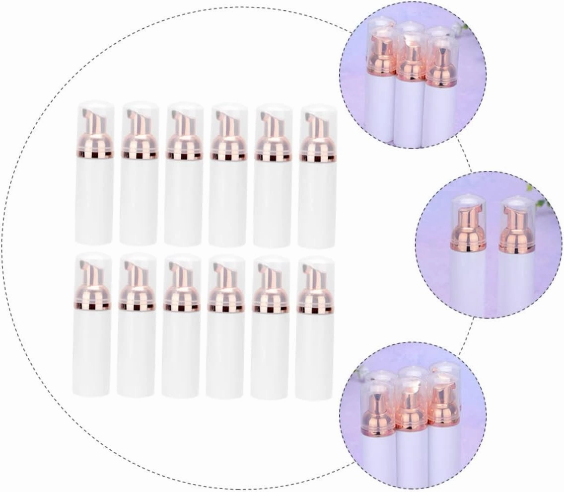 DOITOOL 30ml PET Plastic Foaming Dispenser Bottles 12 Bottle for Facial Travel Size Easy to Fill